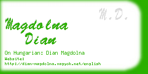 magdolna dian business card